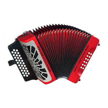 Acordeon Hohner A48441 Compadre 31 Botones 12 Bajos Fa-sib-mib Rojo